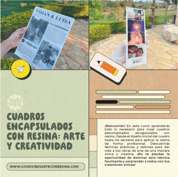 Curso Online - Cuadros Encapsulados con Resina: Arte y Creatividad