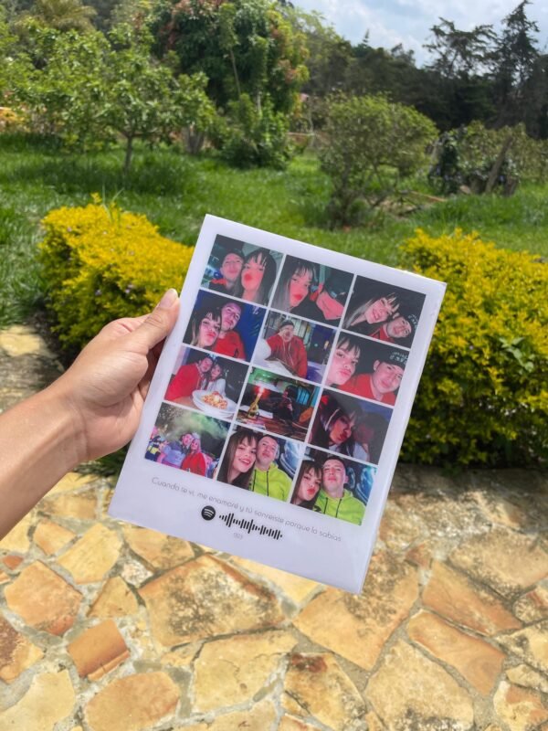 Mosaico de Emociones - Cuadro con 12 Fotos Personalizado