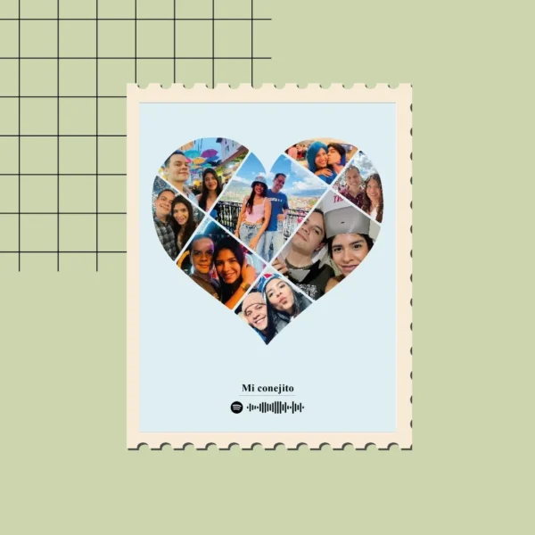 Corazón de Recuerdos - Collage en Forma de Corazón