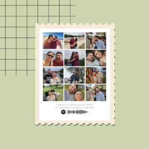 Mosaico de Emociones - Cuadro con 12 Fotos Personalizado