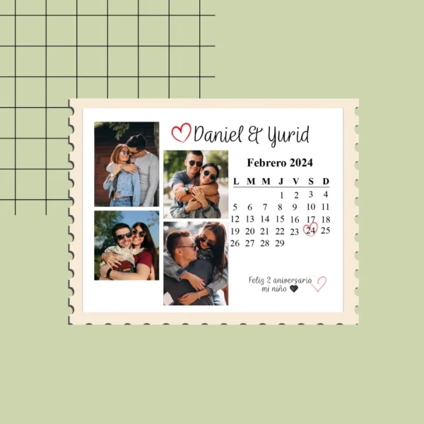 Mapa de Nuestros Días - Calendario Personalizado